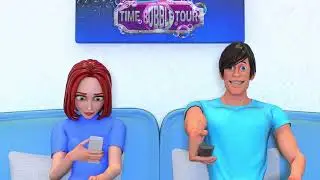iClone with iRay - Animation Couple on Couch Watching MST3K