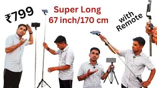 Hold up Super Long Selfie Stick Tripod | Extra-Long Selfie Stick with Large Reinforced Tripod Stand