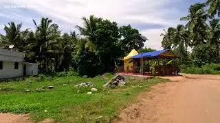 Walking tour |  Village road walk tour in India | Village road | Kerala State | South India | India