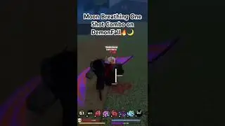 Moon Breathing ONE SHOT Combo on Demonfall! 🌙 #shorts #demonfall #roblox #demonfallpvp