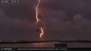 SpaceX Delay Launch as Lightning Strikes Near Launch Pad