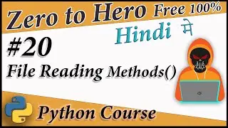 File Read in Python read() , readlines() , readline() || Python Free tutorial #20 || Death Code