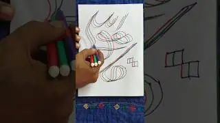 Arabic Calligraphy with Three Markers #youtubeshorts #calligraphy #art