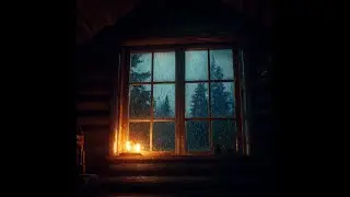 Rain in Mountain Cabin at Night &ndash; 8 Hours Deep Sleep 🏔️🌧️