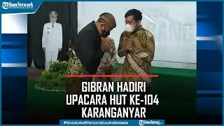 Walikota Solo Gibran Hadiri Upacara Hut ke-104 Karanganyar