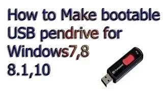 How to make Bootable USB pendrive without using software or app