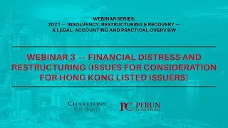 Charltons and Perun Consultants | Financial distress and restructuring  | Webinar 3 | 31 March 2021