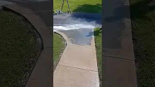 Here's what happens when you pressure wash with a turbo nozzle #satisfyingpressurewashing