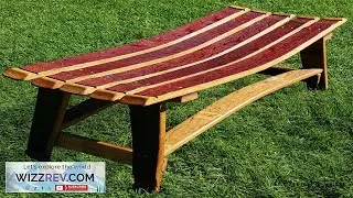 WINE BARREL Small Garden Bench Patio Outdoor Furniture Home Decor Rustic Napa Review