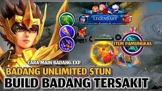 1 HIT BADANG NEW BUILD EMBLEM BADANG OVER POWER ! TOP GLOBAL BADANG  MOBILE LEGENDS