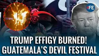 Donald Trump Effigy Goes Up In Flames: Guatemala&rsquo;s Burning Of The Devil 2025