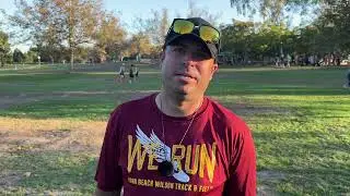 CJ Brewer on Long Beach Wilson girls cross county winning 2025 Moore League XC El Dorado Park Meet