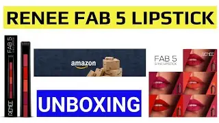RENEE FAB 5 LIPSTICK UNBOXING| AMAZON SHOPPING| REVIEW| DR.SRIJA GOSWAMI #amazon #reneefab #unboxing