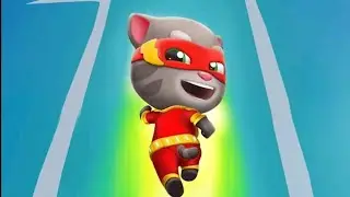 Talking tom hero dash coin catching & fighting #tom #superhero #highlights #running