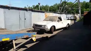 Внутризаводской пикап Москвич 23352, забираем из гаража.