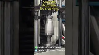 Watch the neck form itself #factory #machine #sunglory #tumbler #manufacturing #metal