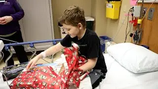 Firefighters Deliver Gifts to HSHS St. Vincent Children's Hospital