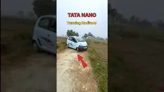 Tata Nano turning Radius🤯#tatanano #shortvideo