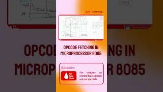 Opcode Fetch Timing Diagram in 8085 #shorts #shortsvideo #microprocessor #microprocessor8085