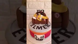 #homerosimpson #simpsons #beer #cakedecorating #viralshorts #fondantcake #viral #cake #fondantart