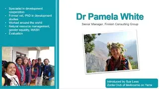 20230617 Dr Pamela White, International Development Consultant