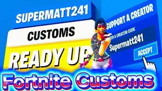 🔴 FORTNITE RELOAD CUSTOMS JOIN UP (I READ CHAT) Use Code supermatt241 Item shop #ad