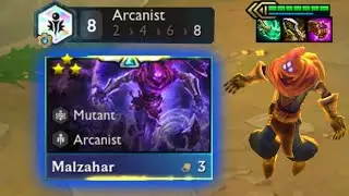 Full crit Malzahar with 8 arcanist synergy !| tft set 6