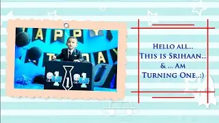 Cute Birthday Invitation Video For Your One Year Old