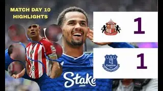 🔥 Sunderland vs Everton Highlights | Matchday 10 | Ndiaye Stunner & Xhaka Rescue | EPL 2025/26