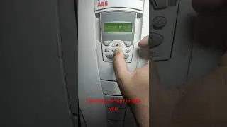ABB VFD checking load/current and frequency On CDP