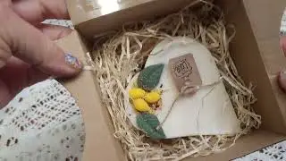 Small Heart Lemon Candle Unboxing - Cute Heart Shape | Handcrafted Soy Candle