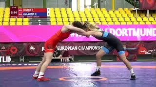 1/2 WW - 50 kg: P. LUKINA (RUS) v. N. VARAKINA (BLR)