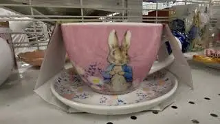 PETER RABBIT TEACUP AND SAUCER $7.99 - FAIRYTAIL EASTER FUN - BUDGET SHOPPING AT ROSS