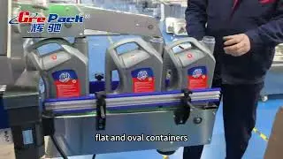 High-Speed Label Applicator: Label Both Sides of Lubrication Oil Bottles #AutomaticLabelingMachine