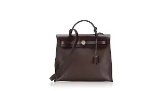 Hermes Toile H Berline Vache Hunter Herbag Zip 31 PM Rouge Sellier