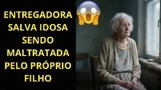Entregadora SALVA idosa SENDO MALTRATADA pelo PRÓPRIO filho