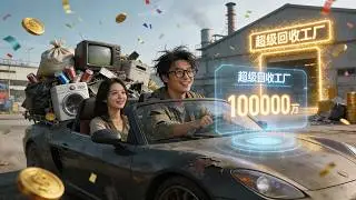 【完結】🔥 開著跑車撿破爛狂賺千萬？窮小子偶得超級回收工廠系統，發大財....