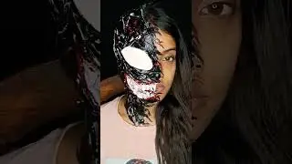 VENOM INSPIRED MAKEUP TUTORIAL 😈 #venom