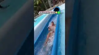 L&rsquo;AQUALOOPING A AQUABOULEVARD !! #funny #viral #job #shortvideo #toboggan