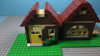 lego speed build of LEGO Creator Log Cabin (5766) 3 in 1 build
