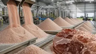 Inside a Pink Salt Factory &ndash; How Crystal Salt Is Made? (Full Process)