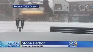Stone Harbor NJ Snow