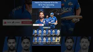 MI Playing 11 For 2024 | #shorts  #ipl #iplindia #iplshorts #funk #ipl2024