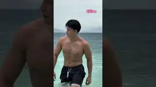 Vincent Caringal shirtless finds healing vibes at the sea 🌊✨ #kilitee