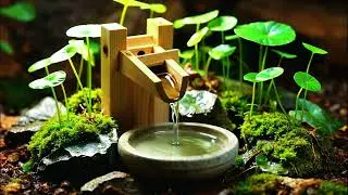 💧 Mini Bamboo Fountain | Calming Water & Soft Instrumental Music ✨