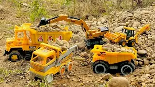 DIY toy trucks jcb tractor 🚜 mud by mini stock Mini toys videos | vm toys |