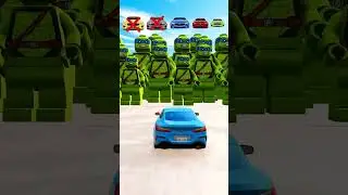 Big & small cars VS Teenage Mutant Ninja Turtles. BeamNG drive