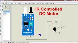 IR Controlled DC Motor || Proteus Simulation