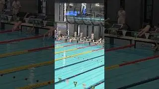 Мой заплыв на соревнованиях (freestyle competition) #shorts