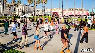 𝗩𝗘𝗡𝗜𝗖𝗘 𝗥𝗢𝗟𝗟𝗘𝗥𝗦: Sunday Skate Scene Brings Color to the Boardwalk